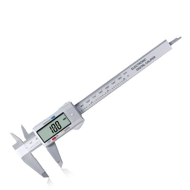 150mm LCD Digital Electronic Carbon Fiber Vernier Caliper Gauge Micrometer Scale 150mm LCD Digital Electronic Carbon Fiber Vernier Caliper Gauge Micrometer Scale